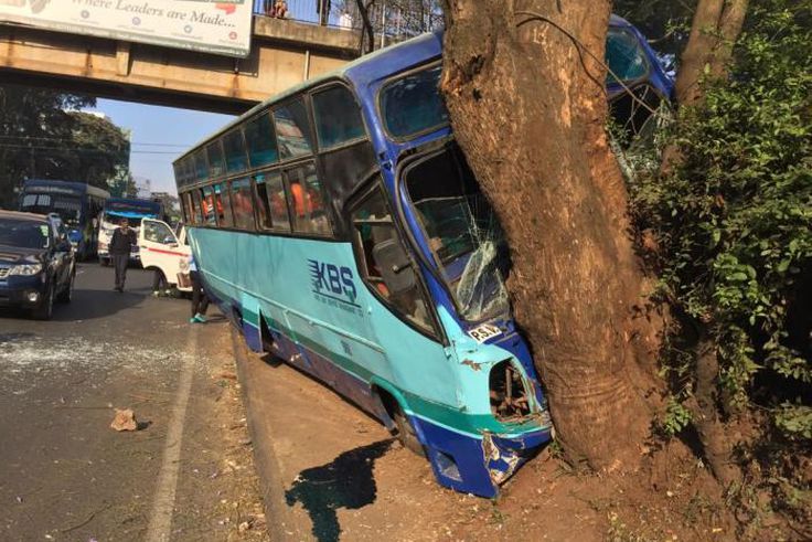 KBS Bus involved in an accident along Valley Road