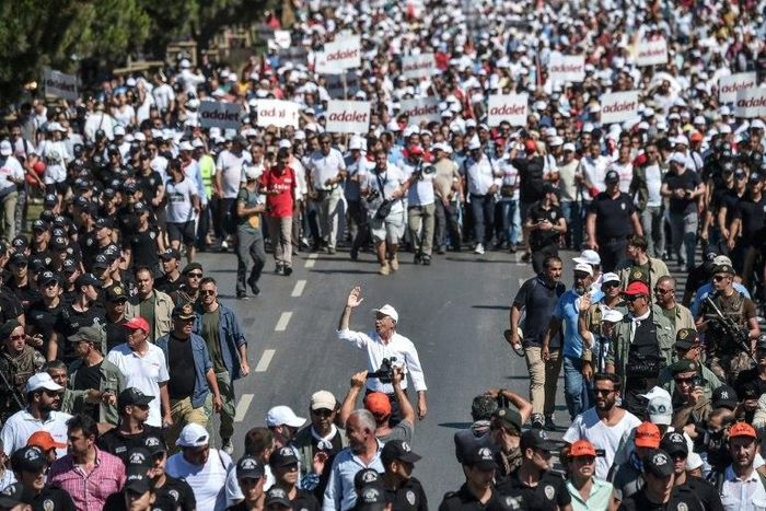 Turkey's government has dismissed opposition leader Kemal Kilicdaroglu's "March for Justice" as an irritation -- but tens of thousands have turned out to support him along the way