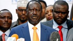 ODM leader Raila Odinga. He called off party's crisis meeting after some party officials failed to show up.