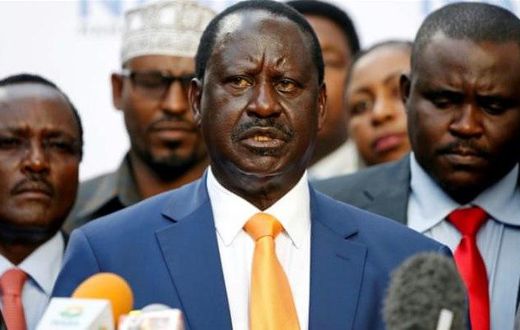 ODM leader Raila Odinga. He called off party's crisis meeting after some party officials failed to show up.