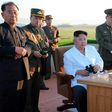 North Korea's leader Kim Jong-Un 9C) supervised the test launch of a guided ballistic rocket on May 29, the third missile test by the nuclear-armed regime in less than three weeks