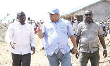 Deputy President William Ruto in Lamu where he opposed merger of counties in the ongoing referendum debate