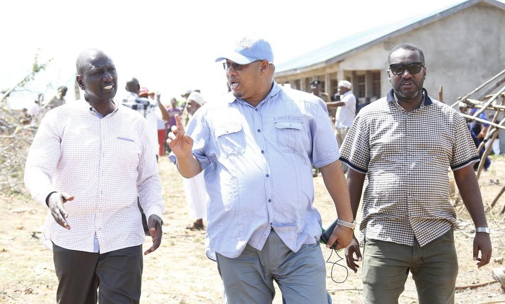 Deputy President William Ruto in Lamu where he opposed merger of counties in the ongoing referendum debate
