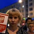 Protesters demonstrate in front of the Polish Supreme Court in Warsaw on July 23, 2017