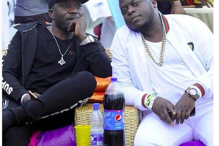 The Rich Gang president with a friend