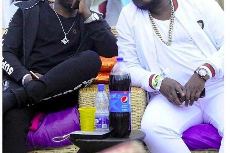 The Rich Gang president with a friend