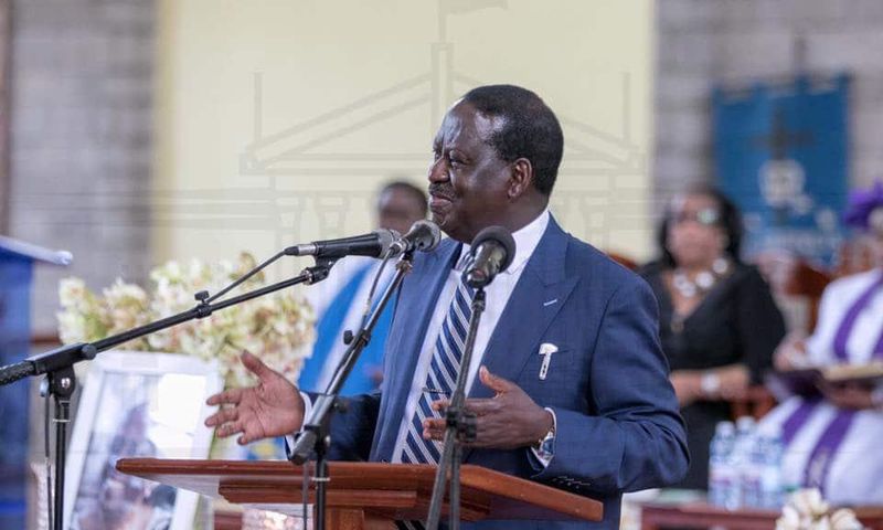 File image of Raila Odinga. He has assured his supporters that he is not abandoning them