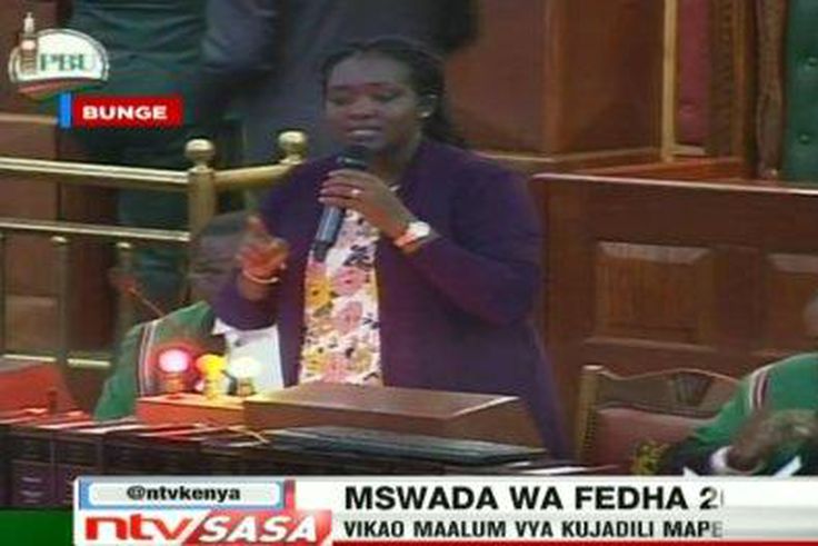 Narok Women Representative Soipan Tuya, who was the temporary Speaker on Thursday afternoon during the voting of the 8-percent VAT on petroleum products