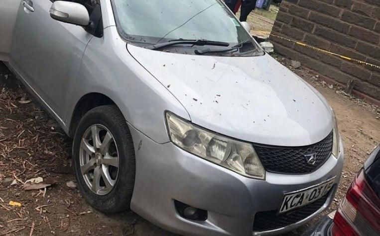 Police officers are currently dusting Jacque Maribe's car at Kilimani police station in relation to the murder of 28-year old Monicah Nyawira Kimani.