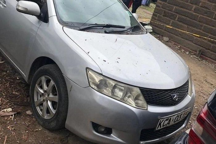 Police officers are currently dusting Jacque Maribe's car at Kilimani police station in relation to the murder of 28-year old Monicah Nyawira Kimani.