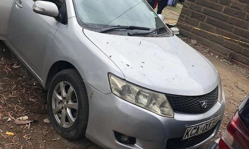 Police officers are currently dusting Jacque Maribe's car at Kilimani police station in relation to the murder of 28-year old Monicah Nyawira Kimani.