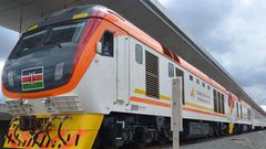 SGR train before leaving a terminus