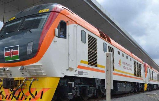 SGR train before leaving a terminus