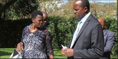 Hellen Obado, wife to troubled Migori Governor Okoth Obado. Hellen issued a powerful message after the release of her husband on Wednesday prison.