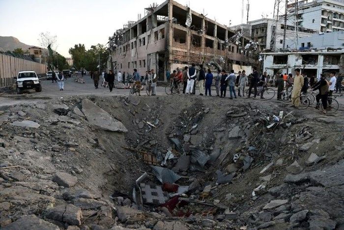 A truck bomb that ripped through Kabul's diplomatic quarter last week killed more than 150 people, Afghanistan's President Ashraf Ghani said Wednesday. The explosion blew a huge hole in the road and maimed more than 300 people.