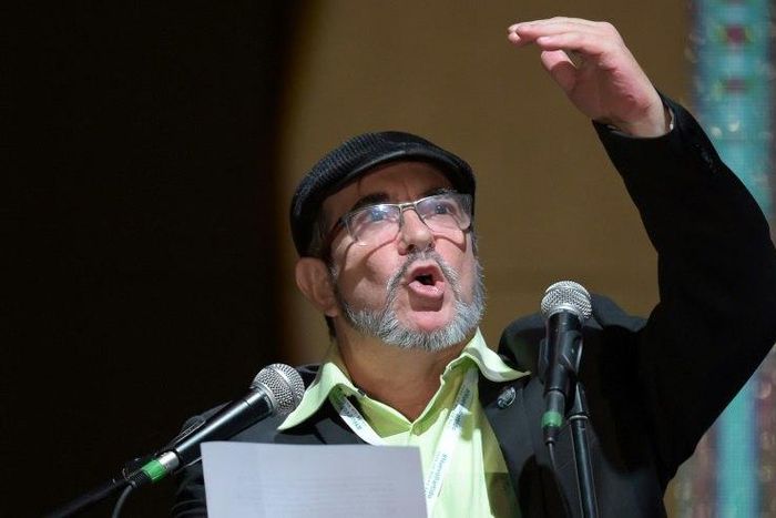 FARC leader Rodrigo Londono, known as "Timochenko," said the demobilized rebel group was being transformed into a "new, exclusively political organization" in Colombia