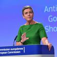 European Commissioner for Competition Margrethe Vestager addresses a press conference on an anti-trust case against US search engine Google at the European Commission in Brussels, on June 27, 2017