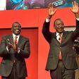 Deputy President William Ruto, left, with his running mate President Uhuru Kenyatta in June