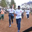DP Ruto runs during Dr Wahome Gakuru Memorial Half Marathon