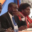 File image of ODM leader Raila Odinga with Edwin Sifuna and other party leaders from Hmabay County