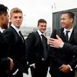 New Zealand's players arrive at Pulkovo International Airport in Saint Petersburg in Russia, on June 9, to take part in the 2017 FIFA Confederations Cup