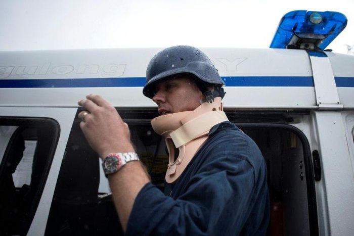 Australian journalist Adam Harvey was shot in the neck while covering the battle between Islamist militants and Philippine troops in the south of the country