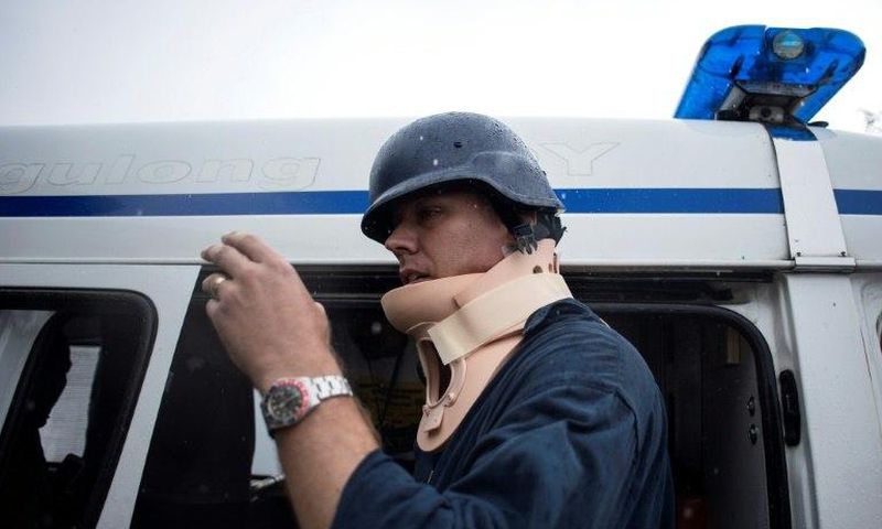 Australian journalist Adam Harvey was shot in the neck while covering the battle between Islamist militants and Philippine troops in the south of the country