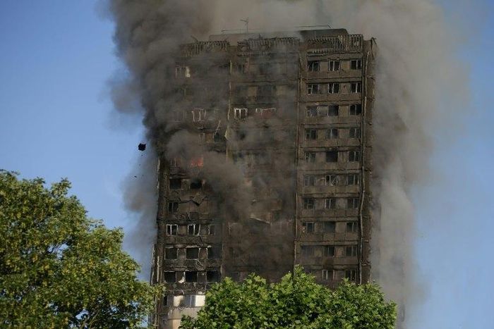 The 24-storey London tower that was engulfed by fire is home to between 600 and 800 residents and has one stairway through which people could escape, locals said