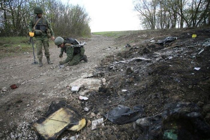 The US State Department has called on Russia to cease its intimidation campaign against the Ukraine, citing an April 2017 attack, seen here, in which an OSCE patrol vehicle was blown up, causing the death of an American paramedic