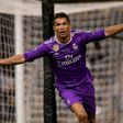 Real Madrid's striker Cristiano Ronaldo celebrates after scoring their third goal on June 3, 2017