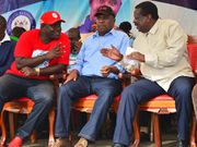 File image of Kakamega senator Cleophas Malala, his Baringo counterpart Gideon Moi and ANC leader Musalia Mudavadi