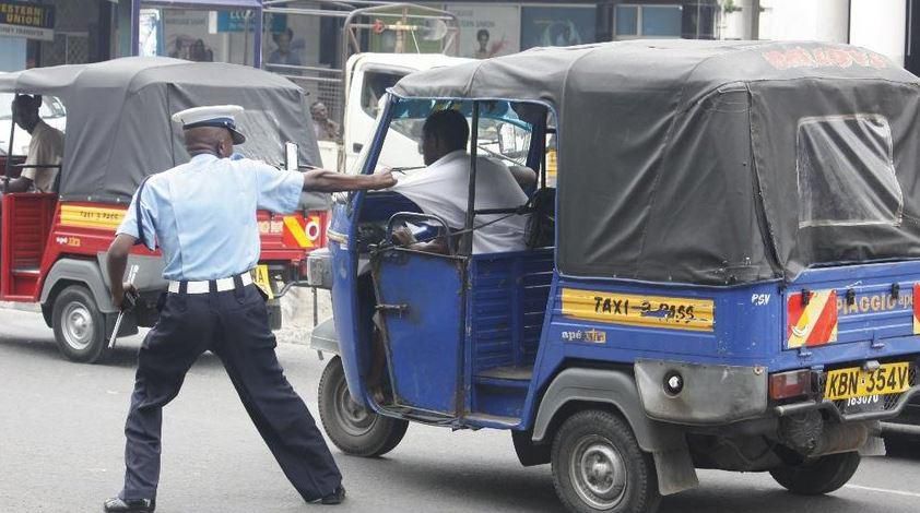 A police officer on duty