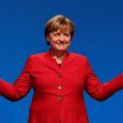 German Chancellor Angela Merkel has previously campaigned on the strong-leader theme with the slogan "Germany in good hands"