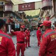 A Chinese rescue team prepares to search for earthquake survivors in southwest China's Sichuan province, which was struck by the 6.5-magnitude quake on Tuesday night