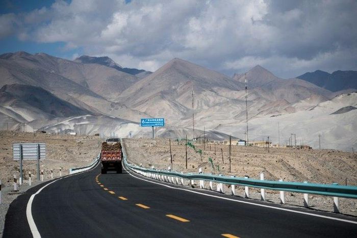 The China-Pakistan Friendship Highway runs over 1,300 kilometres (800 miles) from the far western Chinese city of Kashgar through the world's highest mountain pass and across the border.