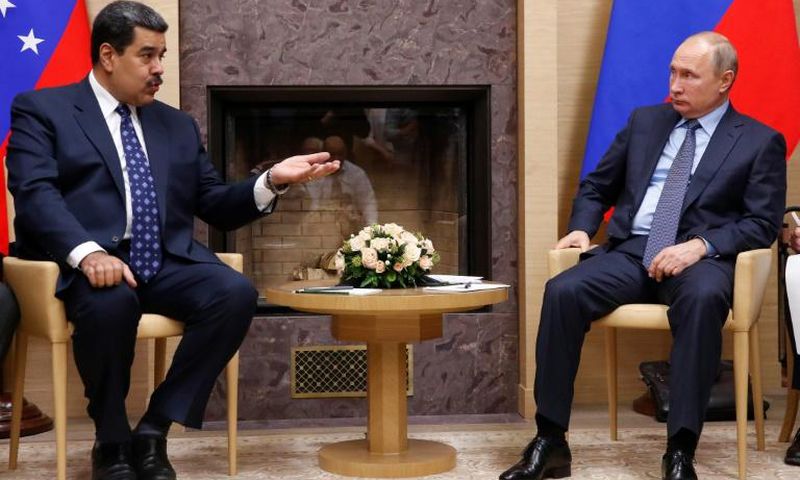 Russian President Vladimir Putin offered support to his Venezuelan counterpart Nicolas Maduro who is seeking financial help for his socialist country's collapsing economy