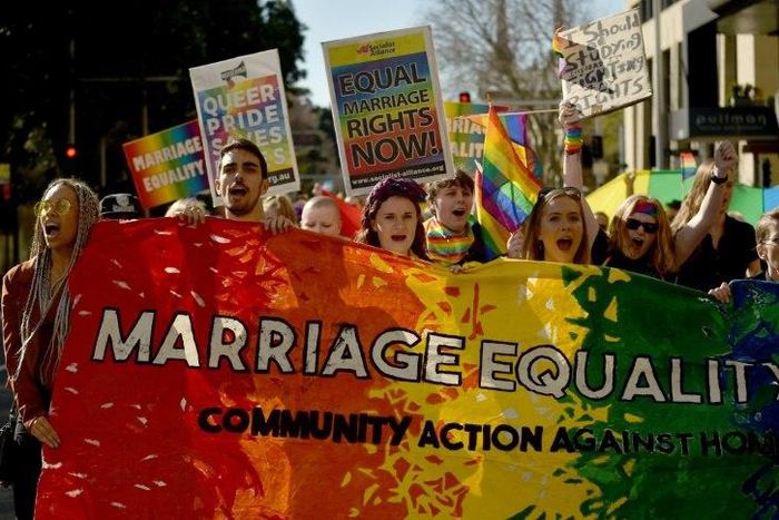 Although marriage equality is supported by a majority of Australians, the country has not joined other nations in allowing homosexual couples the right to wed amid political bickering over how the issue should be addressed