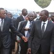 Uhuru with his deputy William Ruto and Senator Murkomen at a past function