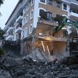Sany the bulldozer demolishing the Grand Manor hotel in Gigiri