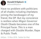 Khalwale lectures Donald Kipkorir after remarks on Obado's friendship with DP Ruto