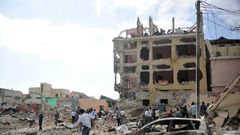 Shabaab militants were driven out of Mogadishu in 2011 but continue to launch terror attacks inside the Somali capital -- such as this raid on a hotel which killed 28 people in January 2017
