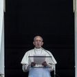 Pope Francis delivers his speech to the crowd from the window of the apostolic palace overlooking St Peter's square during the Sunday Angelus prayer, on July 2, 2017 at the Vatican