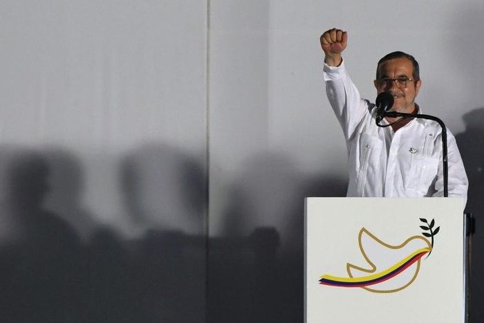 The leader of the FARC, Rodrigo Londono, who goes by the nom de guerre "Timochenko," is awake and alert after being admitted to a university hospital in the city of Villavicencio in central Colombia