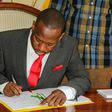 Nairobi Governor Sonko signing a document