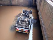 14-seater matatu dramatically overturns along Thika super highway(Photos)