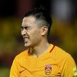 China's Feng Xiaoting reacts after a 2-2 draw in a World Cup qualifier against Syria left their hopes of reaching the 2018 finals in Russia hanging by a thread