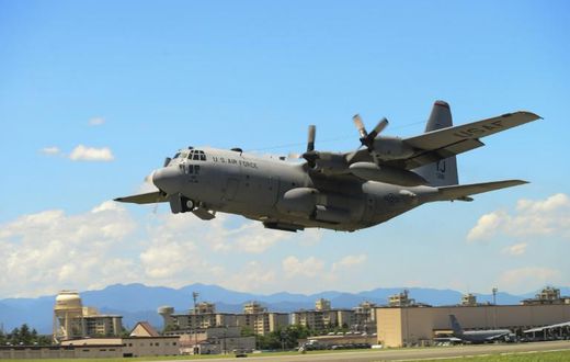 Two US Marine Corps aircraft, including a C-130 tanker similar to the one pictured, crashed during a refueling operation off the coast of Japan