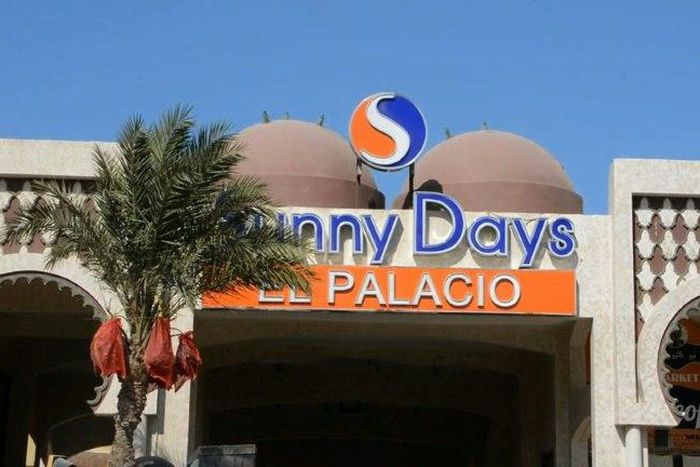 An image grab taken from an AFPTV video shows the facade of a hotel in the Red Sea resort of Hurghada where an assailant stabbed and killed two foreign women