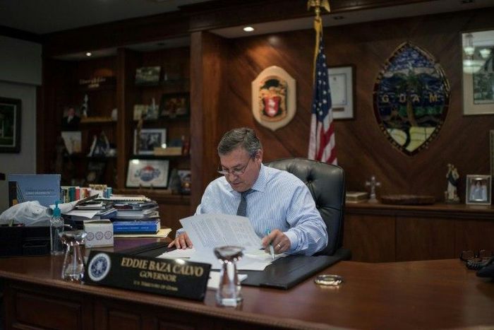 Guam's governor Eddie Calvo says Trump is being unfairly criticised over his handling of the North Korea crisis