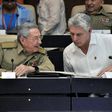 Cuban President Raul Castro (L) and First Vice president Miguel Diaz-Canel speak during the Permanent Working Committees of the National Assembly of the People's Power in Havana, on July 14, 2017